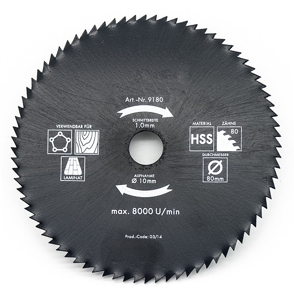 Amboss HSS Kreissägeblatt - 80 x 1 x 10 Z80 Amboss HSS Kreissägeblatt - 80 x 1 x 10 Z80