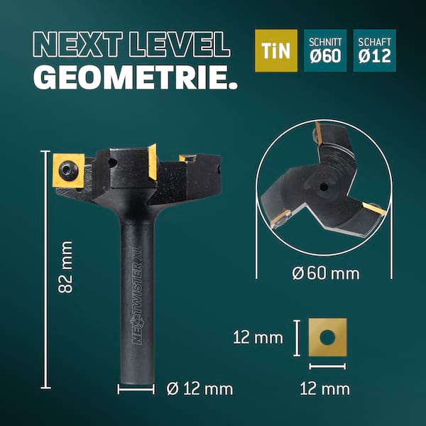 10x Bayerwald NeoTwister Ø60mm Planfräser Ersatzmesser 10x Bayerwald NeoTwister Ø60mm Planfräser Ersatzmesser