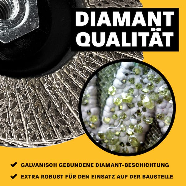 Amboss Diamant Fächerschleifscheibe 115mm K60 M14 Amboss Diamant Fächerschleifscheibe 115mm K60 M14