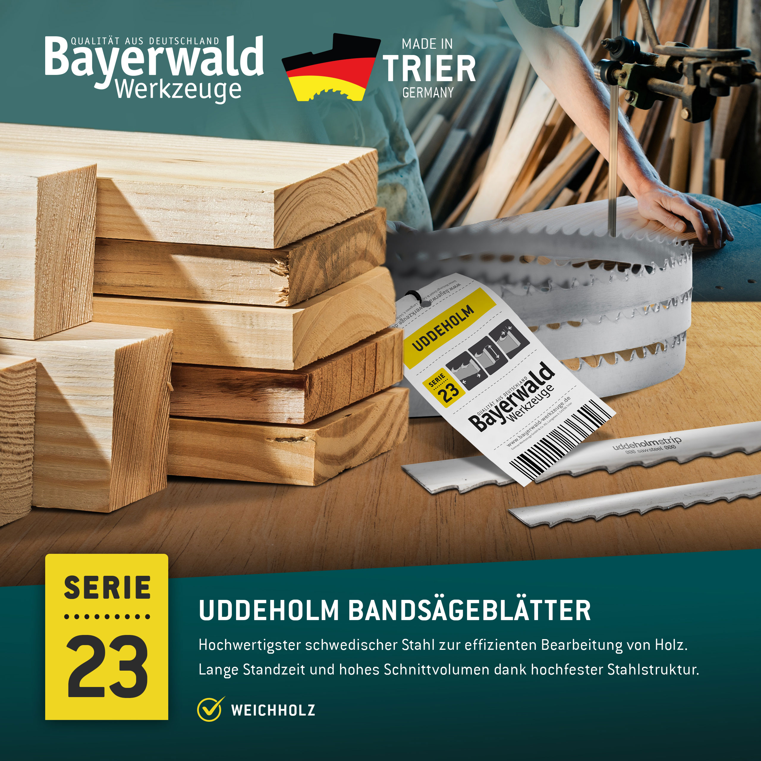 Uddeholm Bandsägeblatt  1790 x 6 x 0.5 x 4mm Uddeholm Bandsägeblatt  1790 x 6 x 0.5 x 4mm