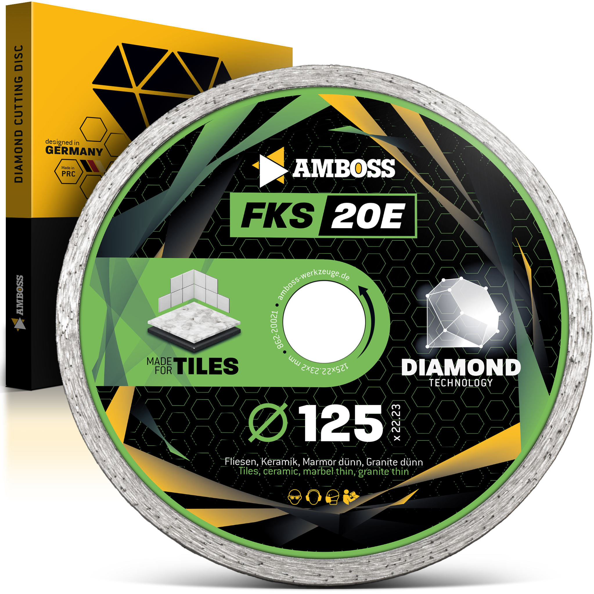 Amboss FKS 20E Diamant Trennscheibe 125mm x 2 x 22.2 Amboss FKS 20E Diamant Trennscheibe 125mm x 2 x 22.2