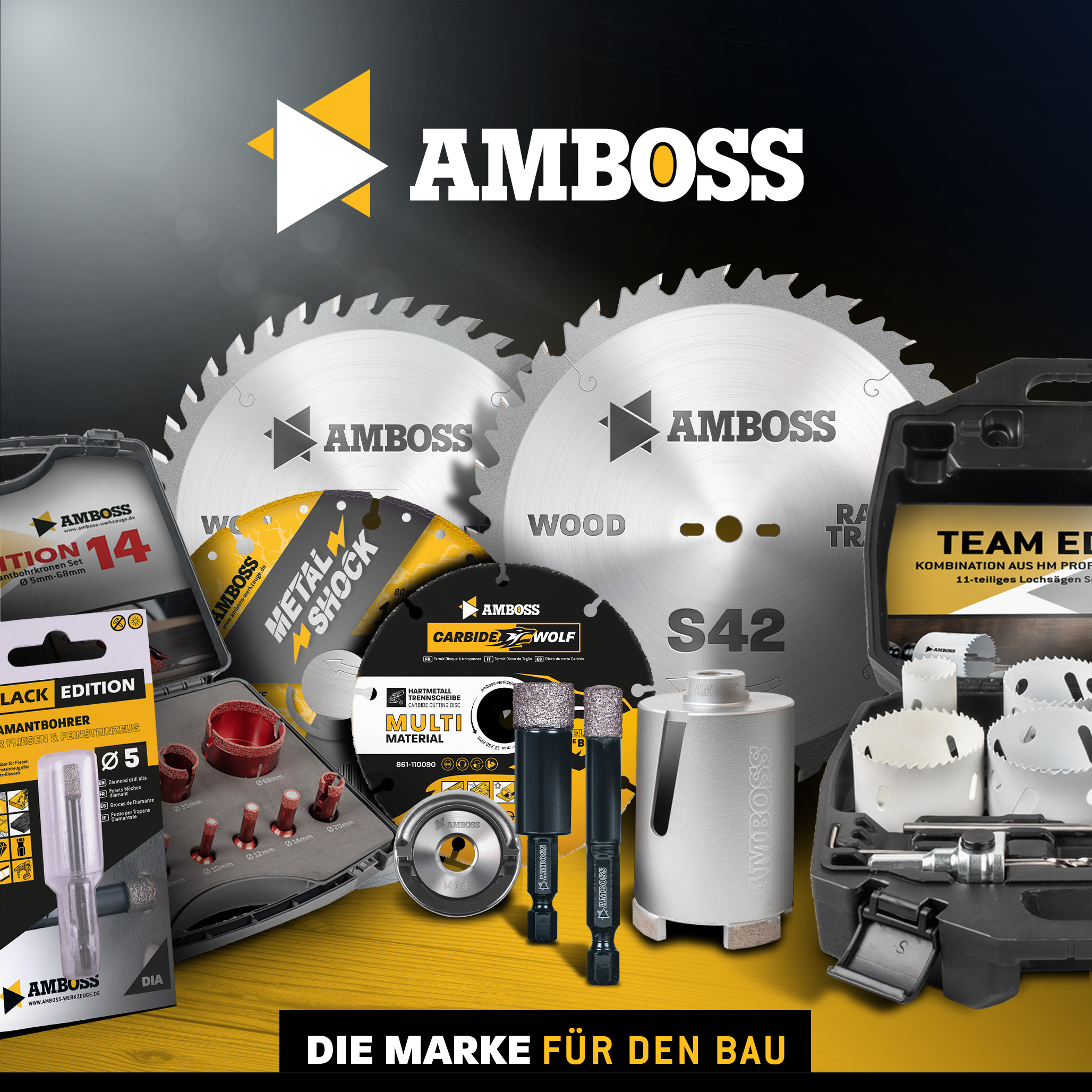 Amboss Werkzeuge Adapter 6kant auf M14 Gewinde / Winkelschleifer Bohrkronen, Stützteller, Drahtbürsten mit Bohrmaschine einsetzen / Diamant Fliesenbohrer auf Sechskant