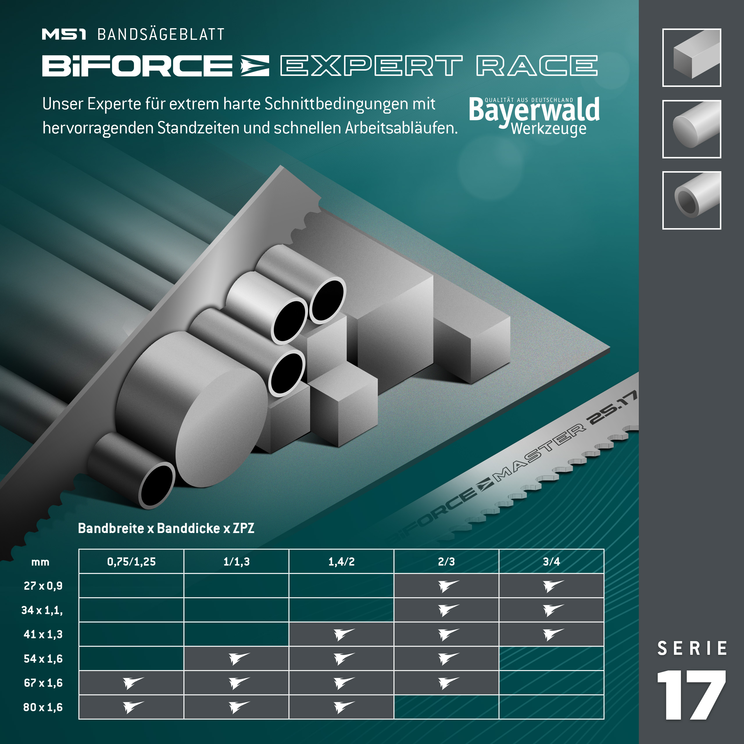 Bayerwald M51 Bandsägeblatt BiFORCE EXPERT RACE  54 x 1.6 x 1.4|2 ZpZ Bayerwald M51 Bandsägeblatt BiFORCE EXPERT RACE  54 x 1.6 x 1.4|2 ZpZ