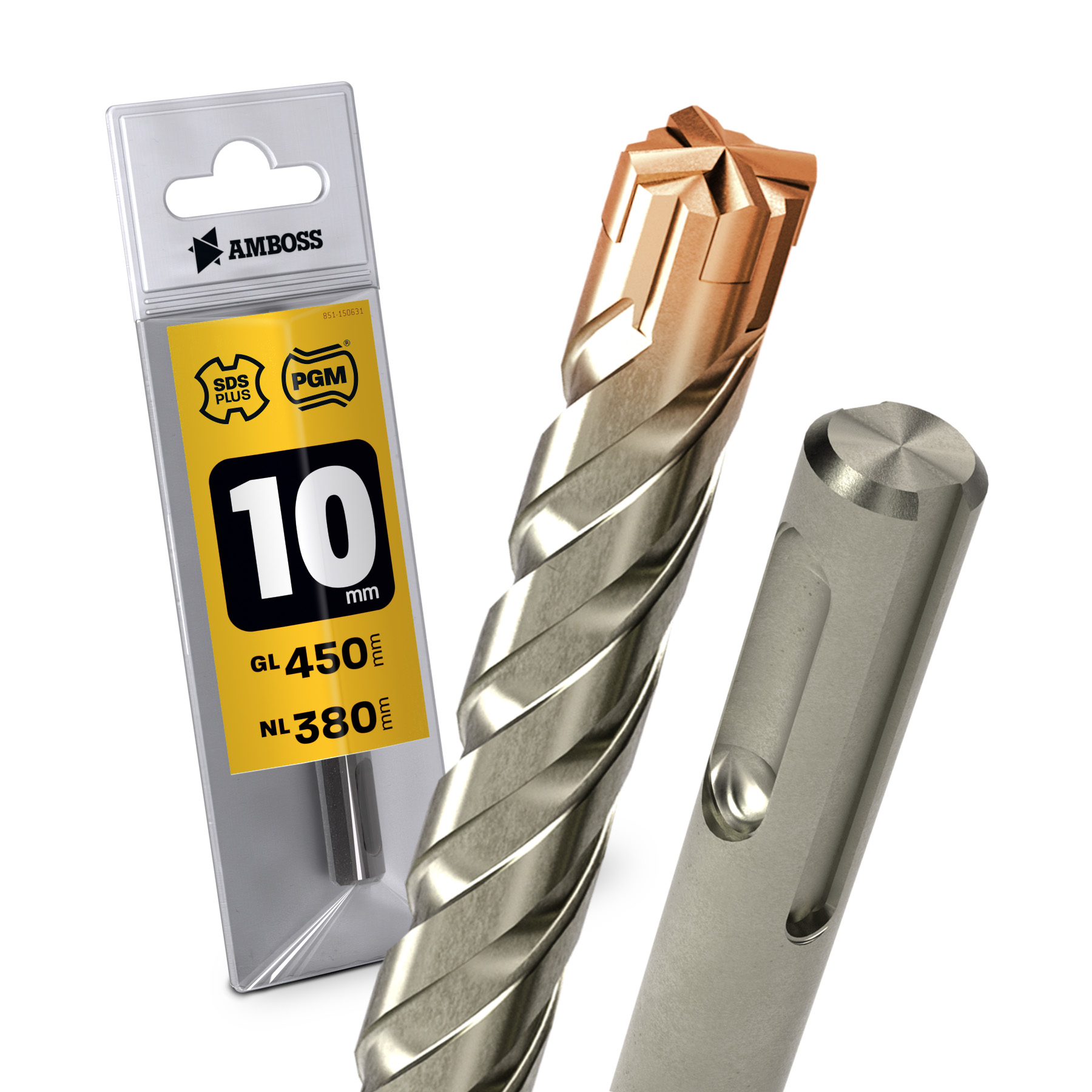 1x Bohrer SDS Plus Schaft - Ø:10 mm - GL: 450 mm
