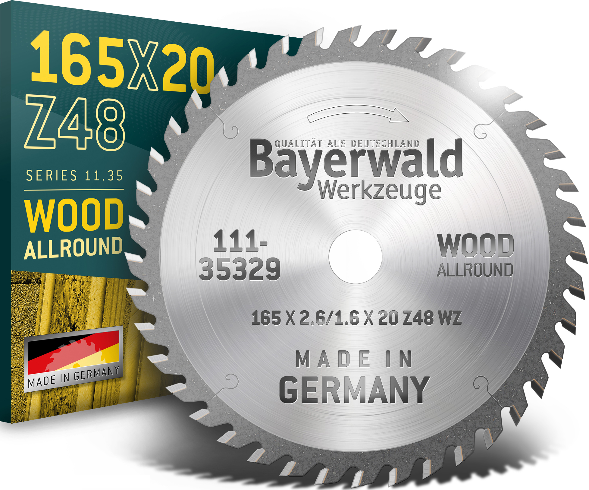 HM Kreissägeblatt - 165 x 2.6/1.6 x 20  Z48 WZ HM Kreissägeblatt - 165 x 2.6/1.6 x 20  Z48 WZ