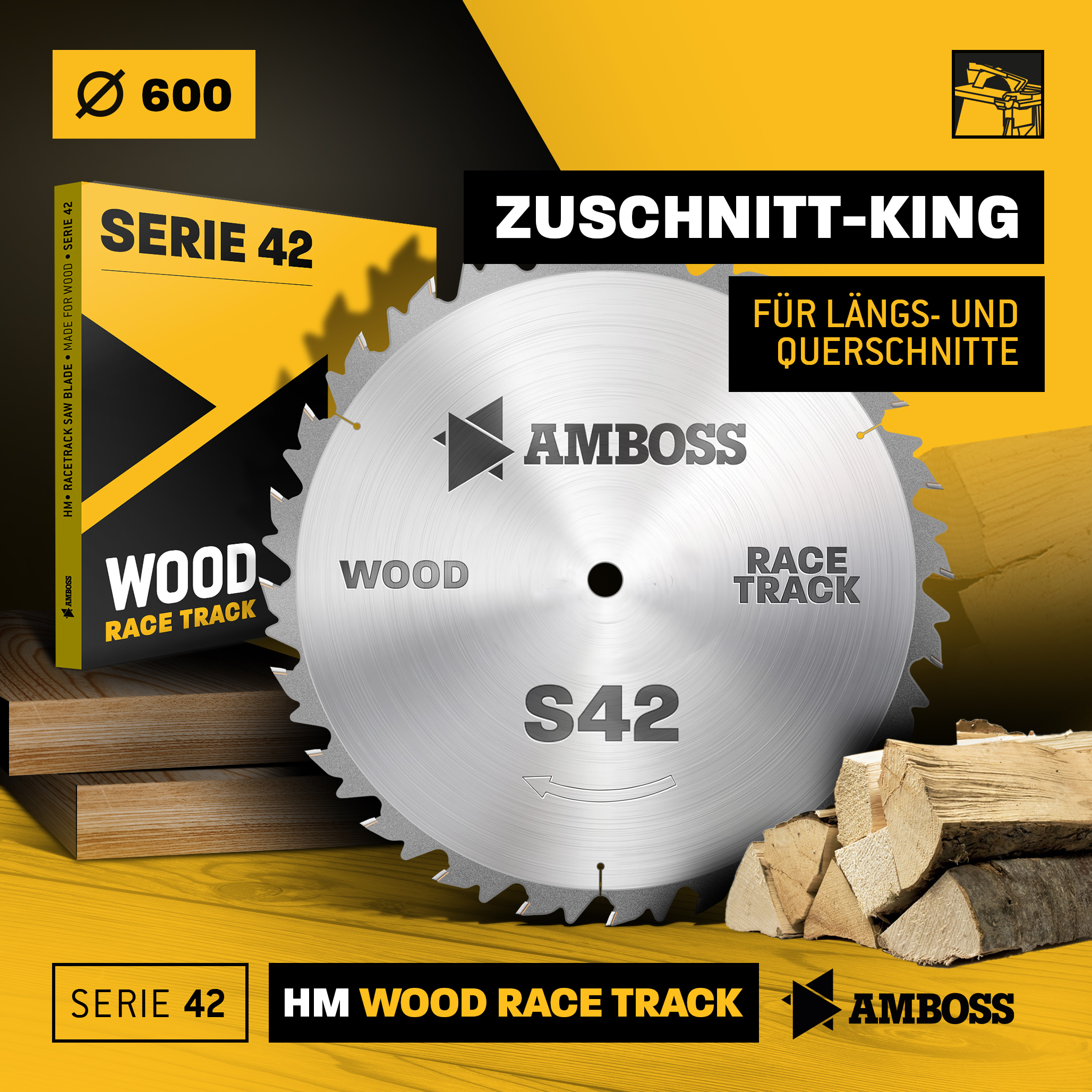 HM Kreissägeblatt - 600 x 4.2/2.8 x 30 Z40 WZ HM Kreissägeblatt - 600 x 4.2/2.8 x 30 Z40 WZ