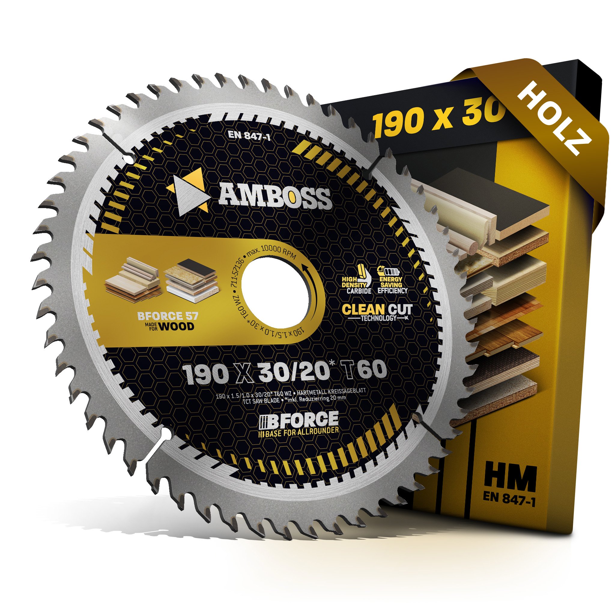 HM Kreissägeblatt - 190 x 1.5/1.0 x 30 Z60 WZ HM Kreissägeblatt - 190 x 1.5/1.0 x 30 Z60 WZ