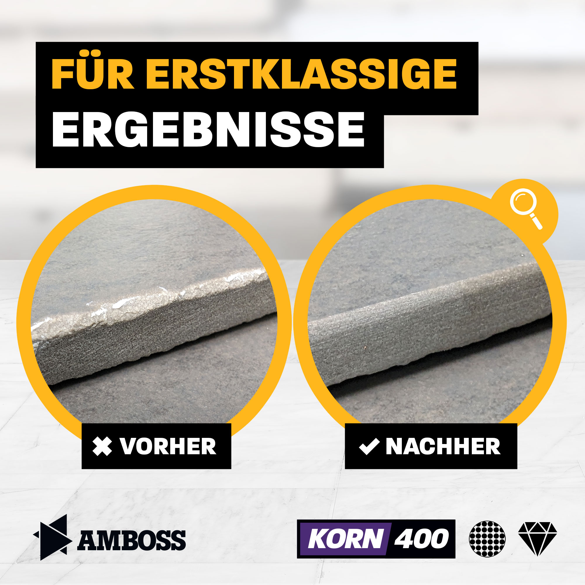 Amboss Diamant Schleifpad Korn: 400 Amboss Diamant Schleifpad Korn: 400