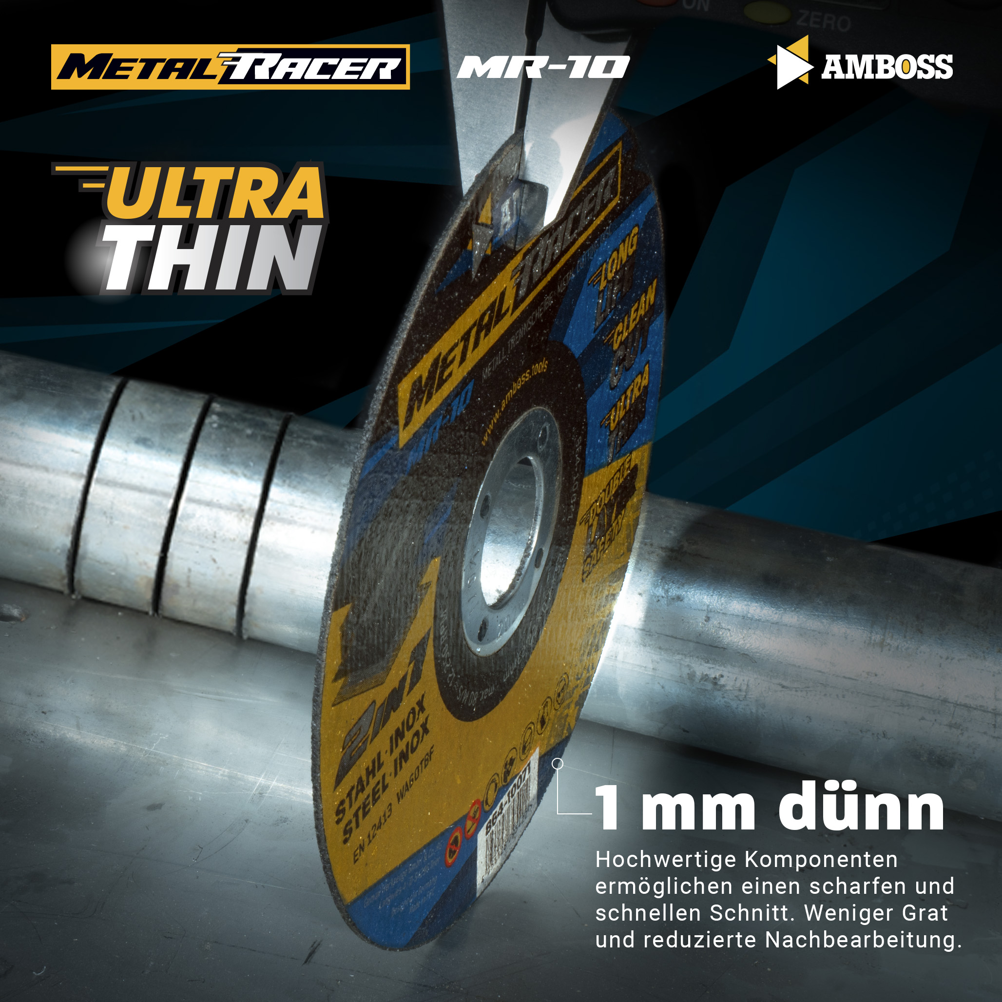 25x Amboss Metal Racer Trennscheibe | Ø115 mm - 1 mm -  22.23 mm | 25x Amboss Metal Racer Trennscheibe | Ø115 mm - 1 mm -  22.23 mm |