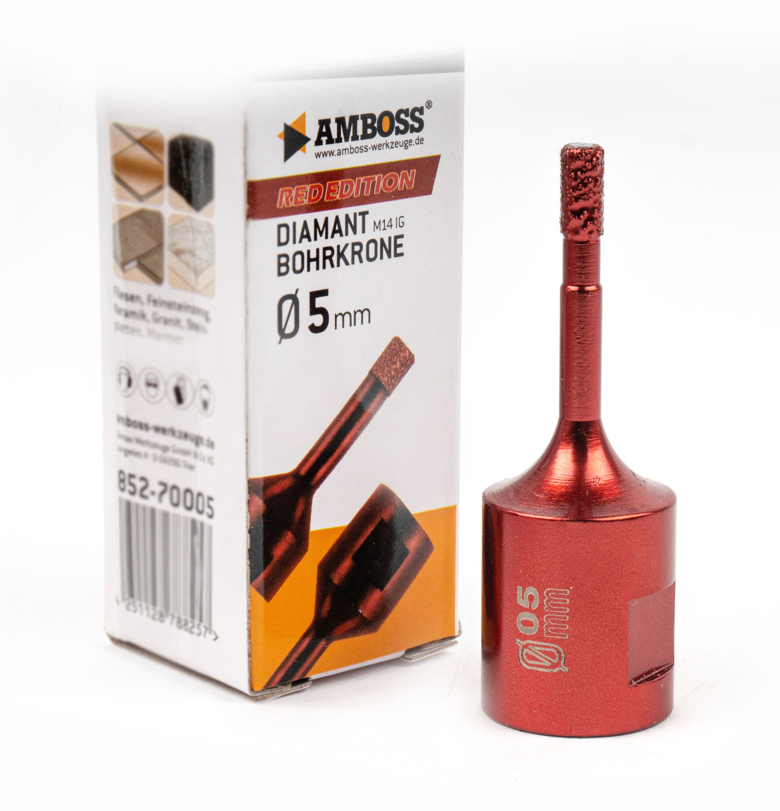 Amboss Red Edition Bohrkrone 5 mm Amboss Red Edition Bohrkrone 5 mm