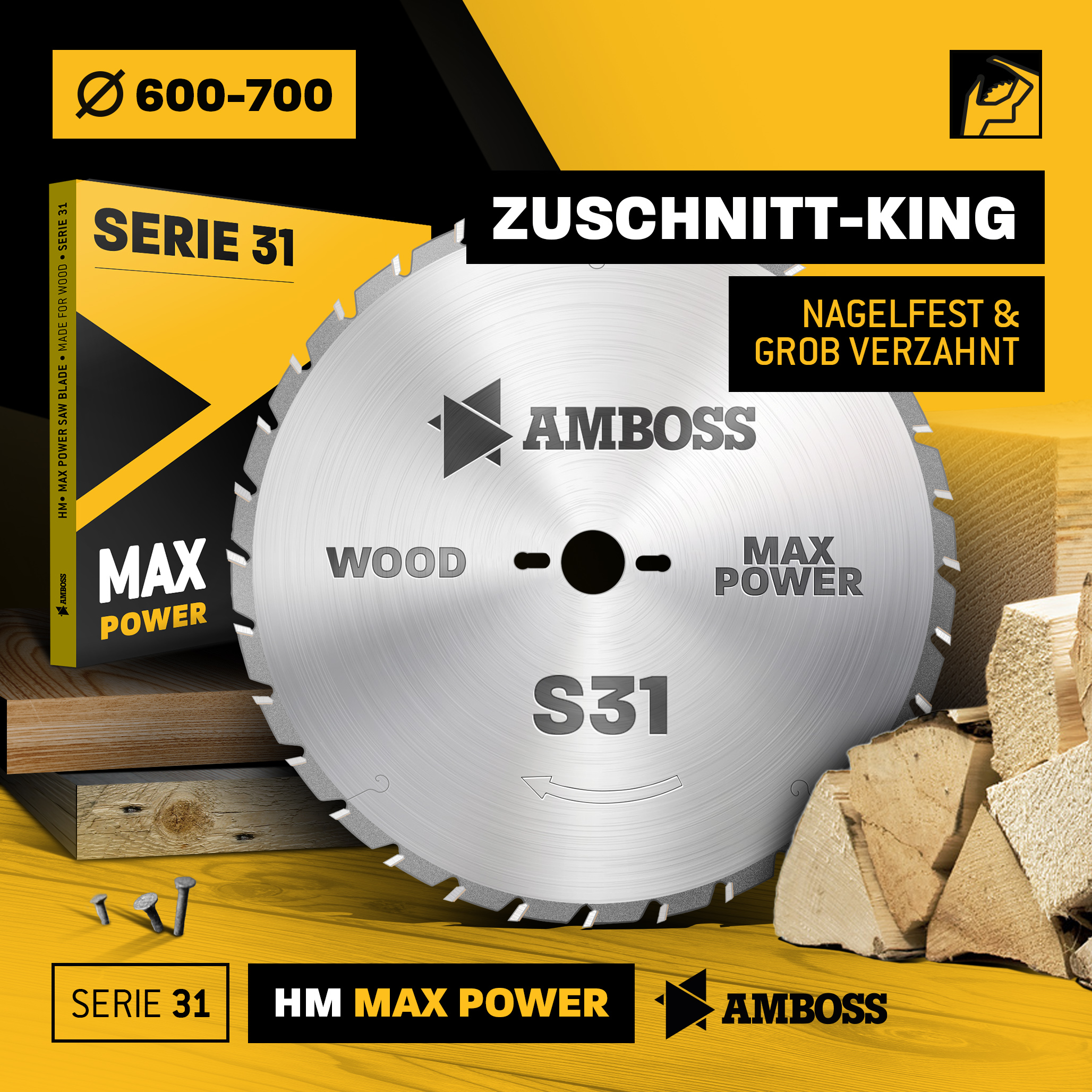 HM Kreissägeblatt - 600 x 4/3.0 x 30 Z40 TZ HM Kreissägeblatt - 600 x 4/3.0 x 30 Z40 TZ