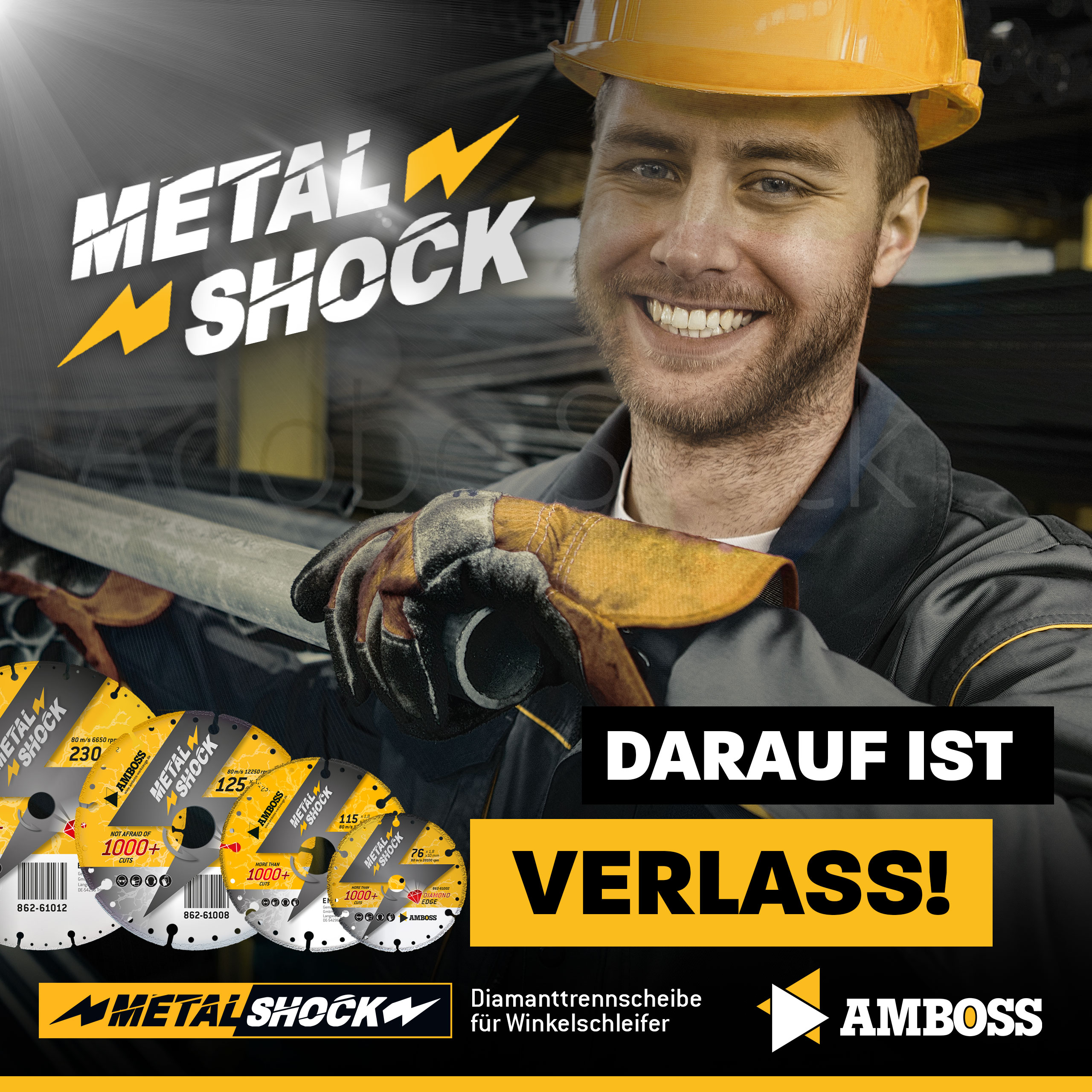 Amboss Metal Shock 1000+ - Diamant Trennscheibe 115 x 1,8 x 22,23 mm Amboss Metal Shock 1000+ - Diamant Trennscheibe 115 x 1,8 x 22,23 mm