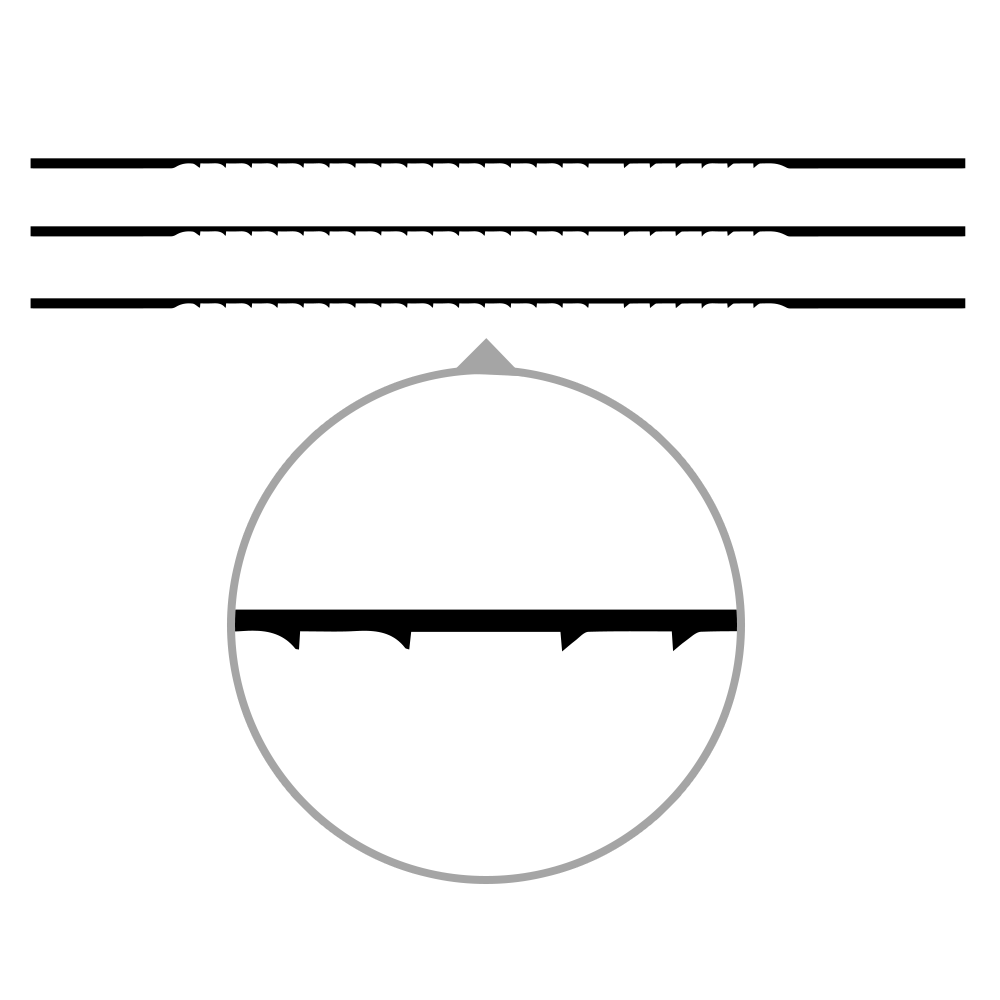 Laubsägeblatt für Maschineneinsatz Sprint Ultra Gegenzahn