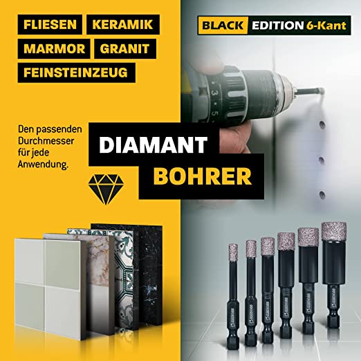 Amboss Black Edition Diamant Bohrer 8 mm Amboss Black Edition Diamant Bohrer 8 mm