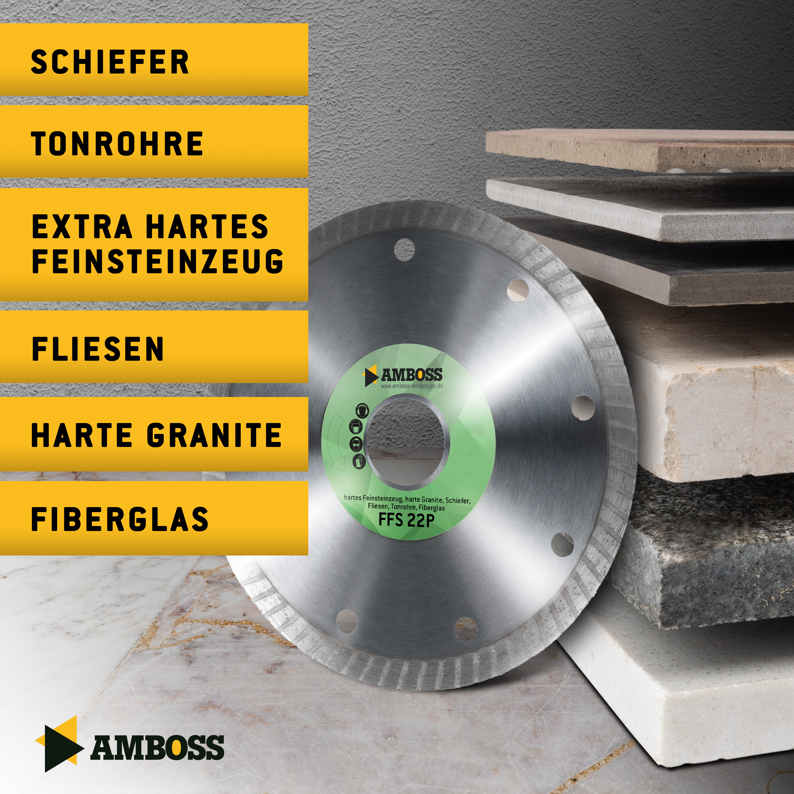 FFS 22P Diamant Trennscheibe 150 x 1.4 x 22.2 FFS 22P Diamant Trennscheibe 150 x 1.4 x 22.2