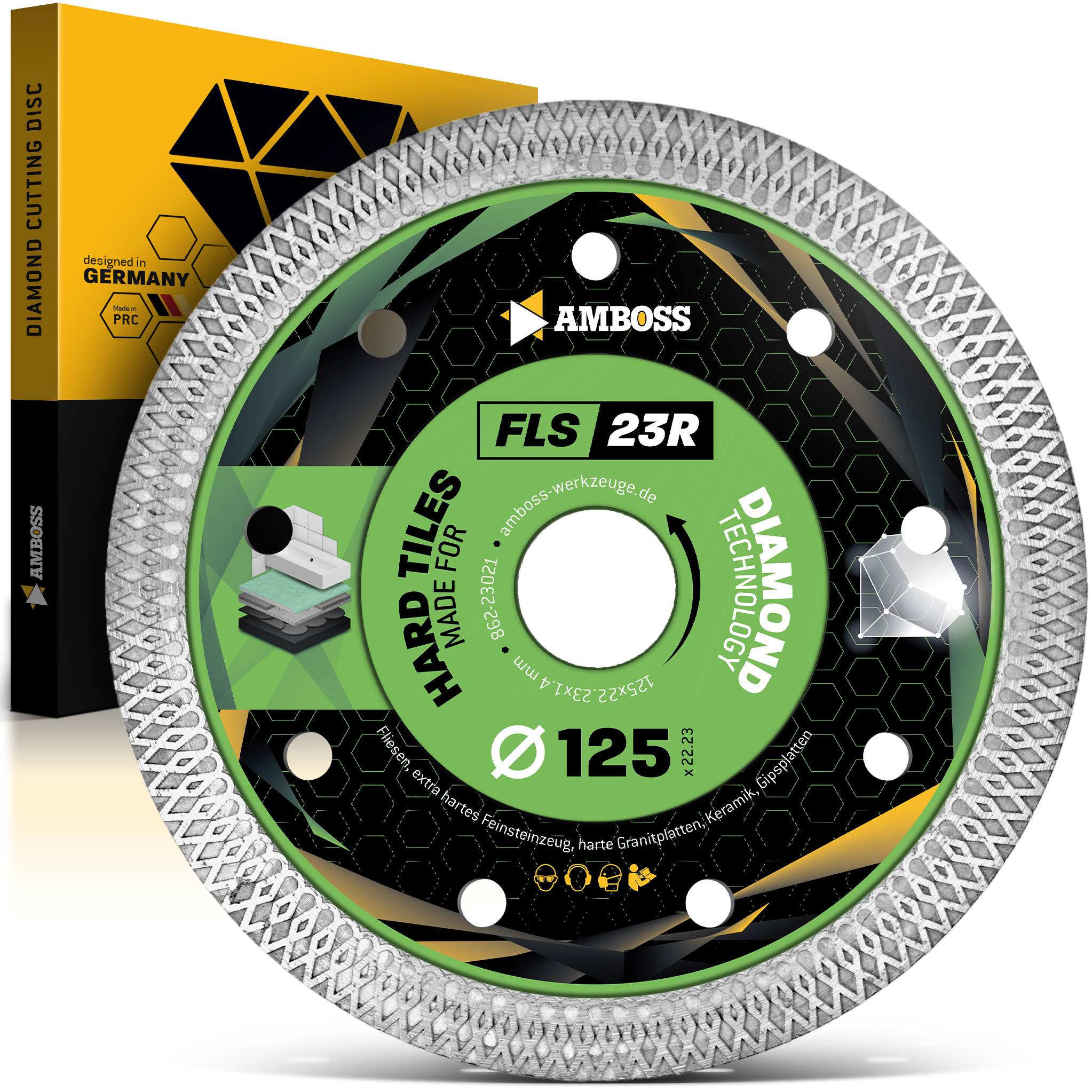 FLS 23R Diamant Trennscheibe 125 x 1.4 x 22.2