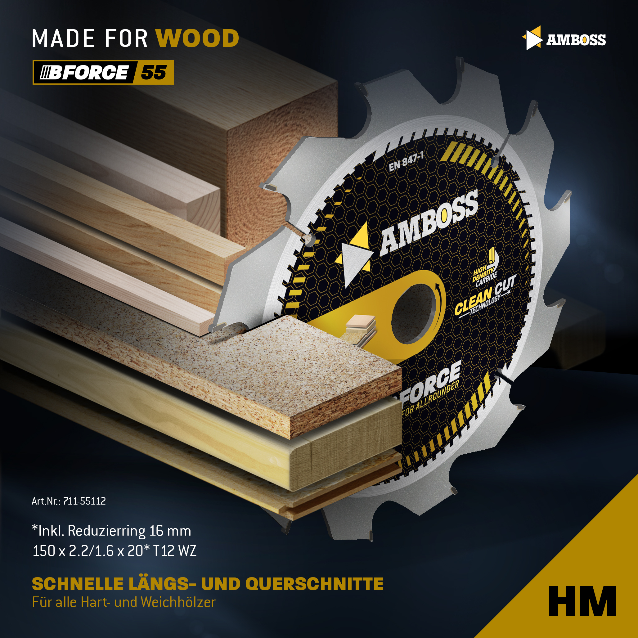 HM Kreissägeblatt - 150 x 2.2/1.6 x 20 Z12 WZ HM Kreissägeblatt - 150 x 2.2/1.6 x 20 Z12 WZ