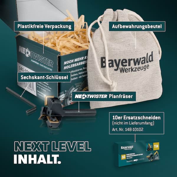 10x Bayerwald NeoTwister Ø35mm Planfräser Ersatzmesser 10x Bayerwald NeoTwister Ø35mm Planfräser Ersatzmesser