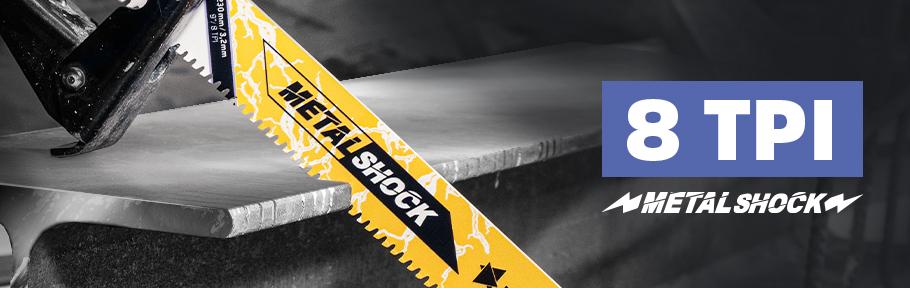 Metal Shock Hartmetall Säbelsägeblätter 8 ZpZ für Stahl Metal Shock Hartmetall Säbelsägeblätter 8 ZpZ für Stahl