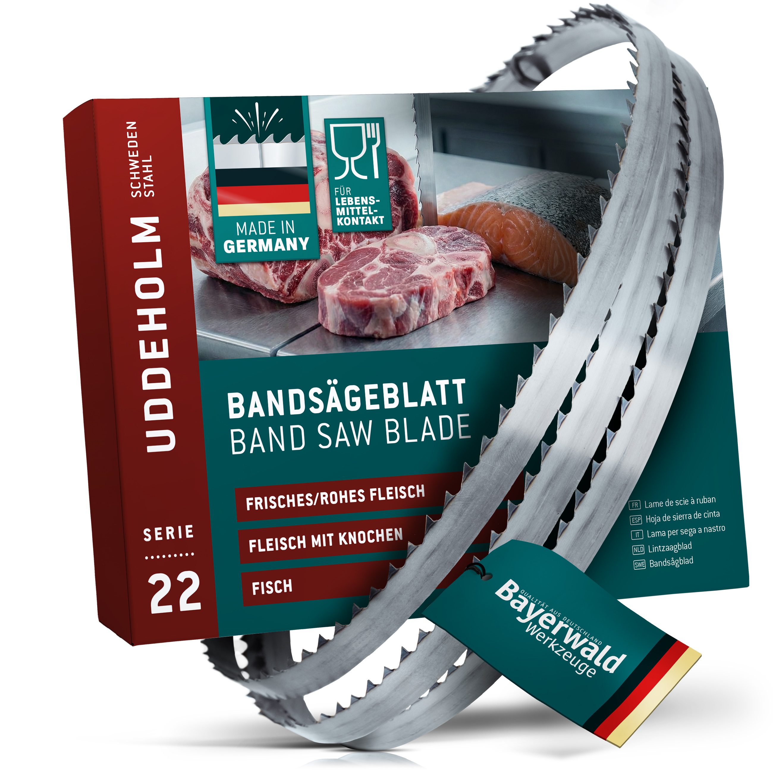 Fleischerei Bandsägeblatt  1750 x 16 x 0.5 x 6 ZAB