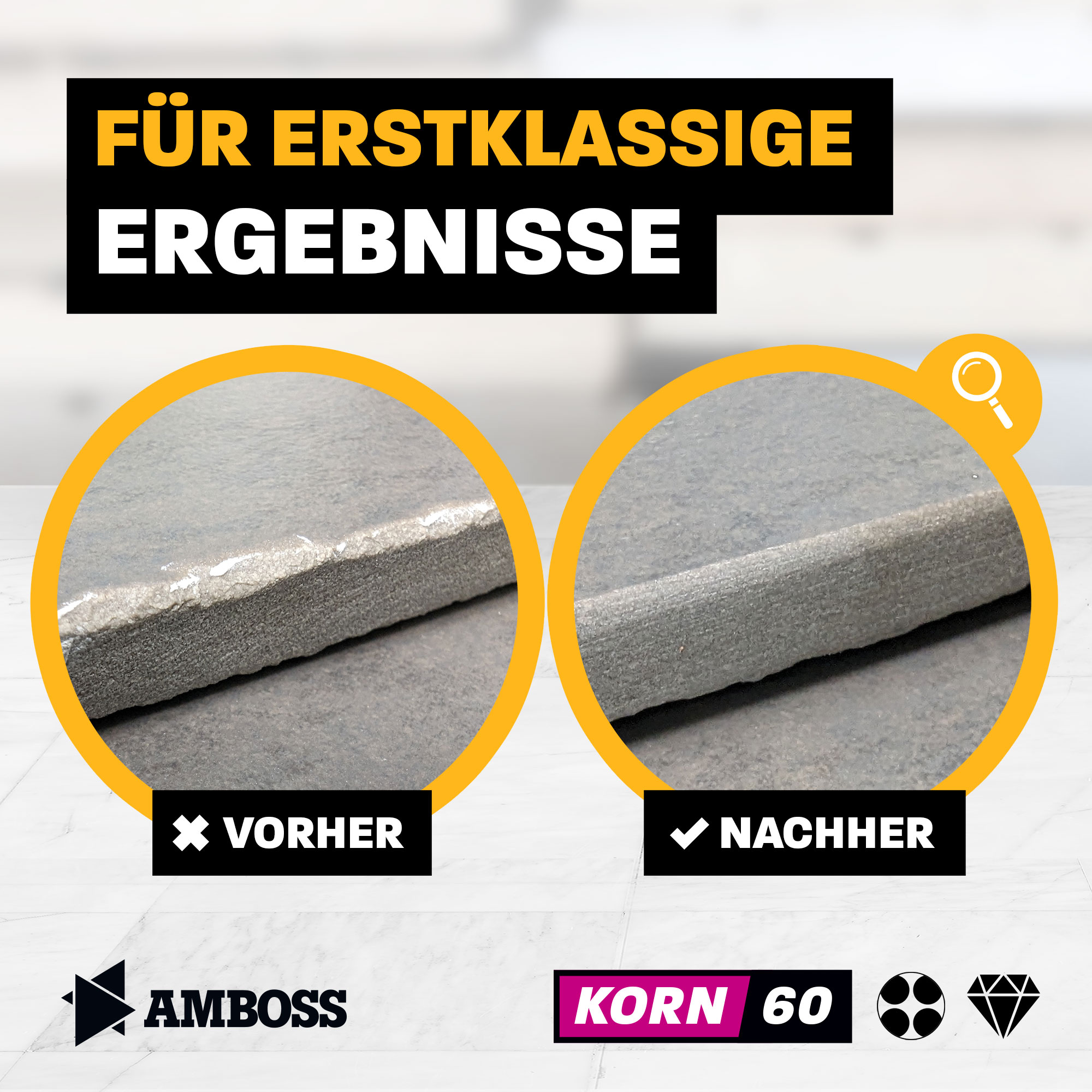 Amboss Diamant Schleifpad Korn: 60 Amboss Diamant Schleifpad Korn: 60