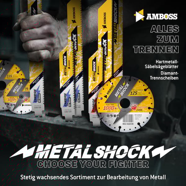 10x Amboss Metal Shock Säbelsägeblatt Länge 300 mm 10 ZpZ 10x Amboss Metal Shock Säbelsägeblatt Länge 300 mm 10 ZpZ