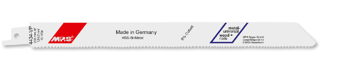 50x MPS Säbelsägeblatt Länge 225 mm 50x MPS Säbelsägeblatt Länge 225 mm
