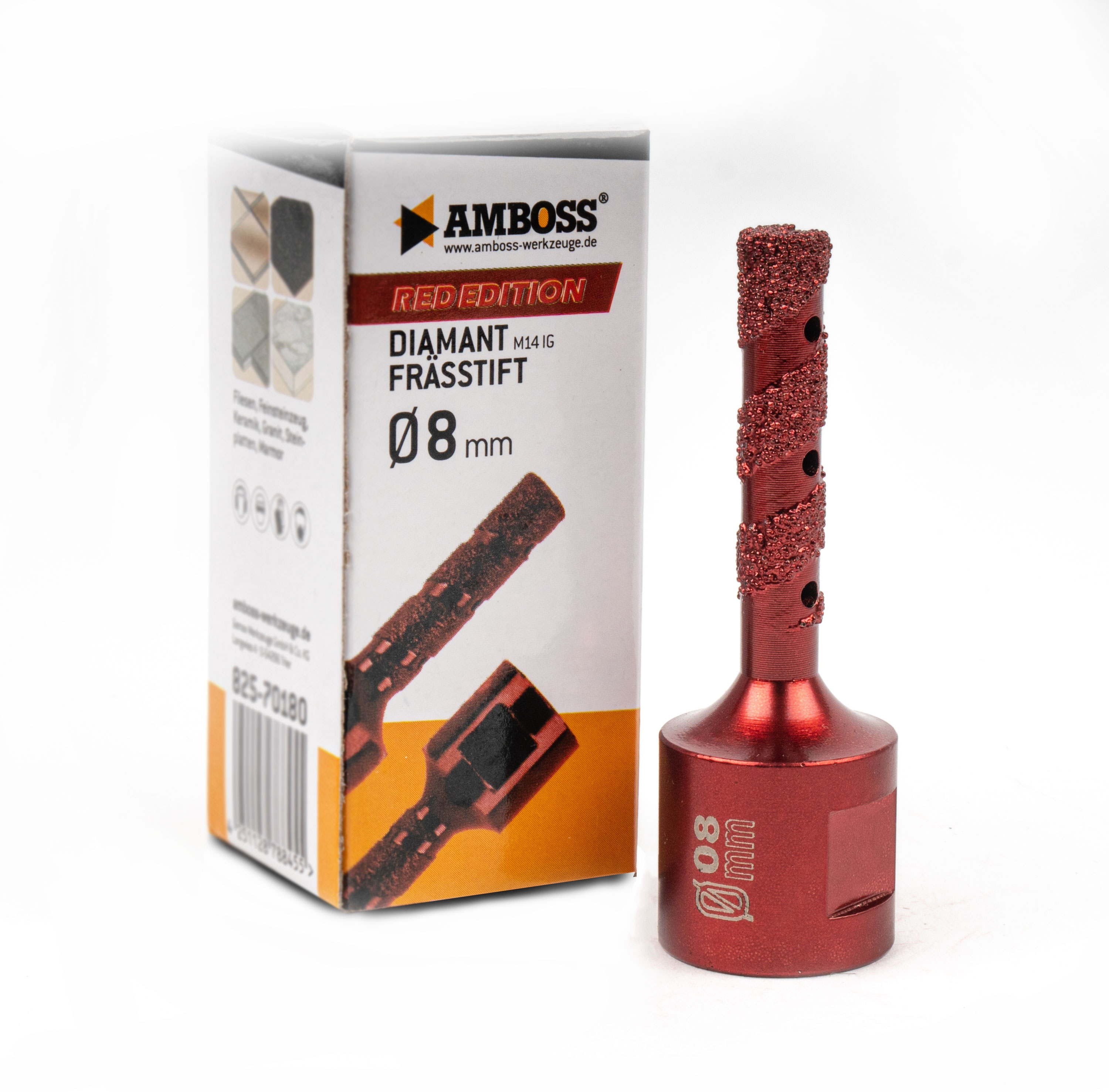 Amboss Red Edition Schleiffinger 8 mm Amboss Red Edition Schleiffinger 8 mm