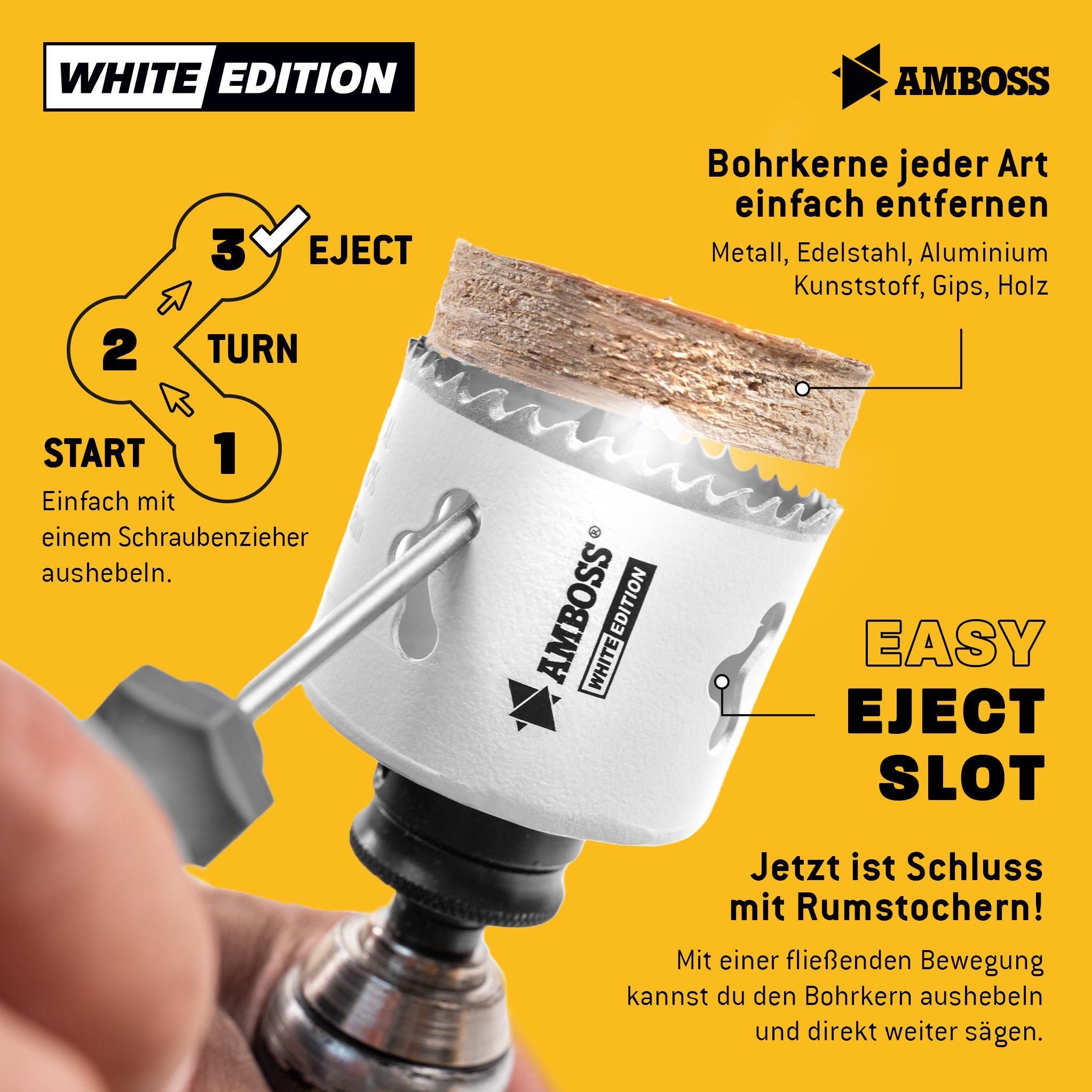 HSS M42 Amboss Lochsäge Ø 51 mm (ohne Aufnahme) HSS M42 Amboss Lochsäge Ø 51 mm (ohne Aufnahme)