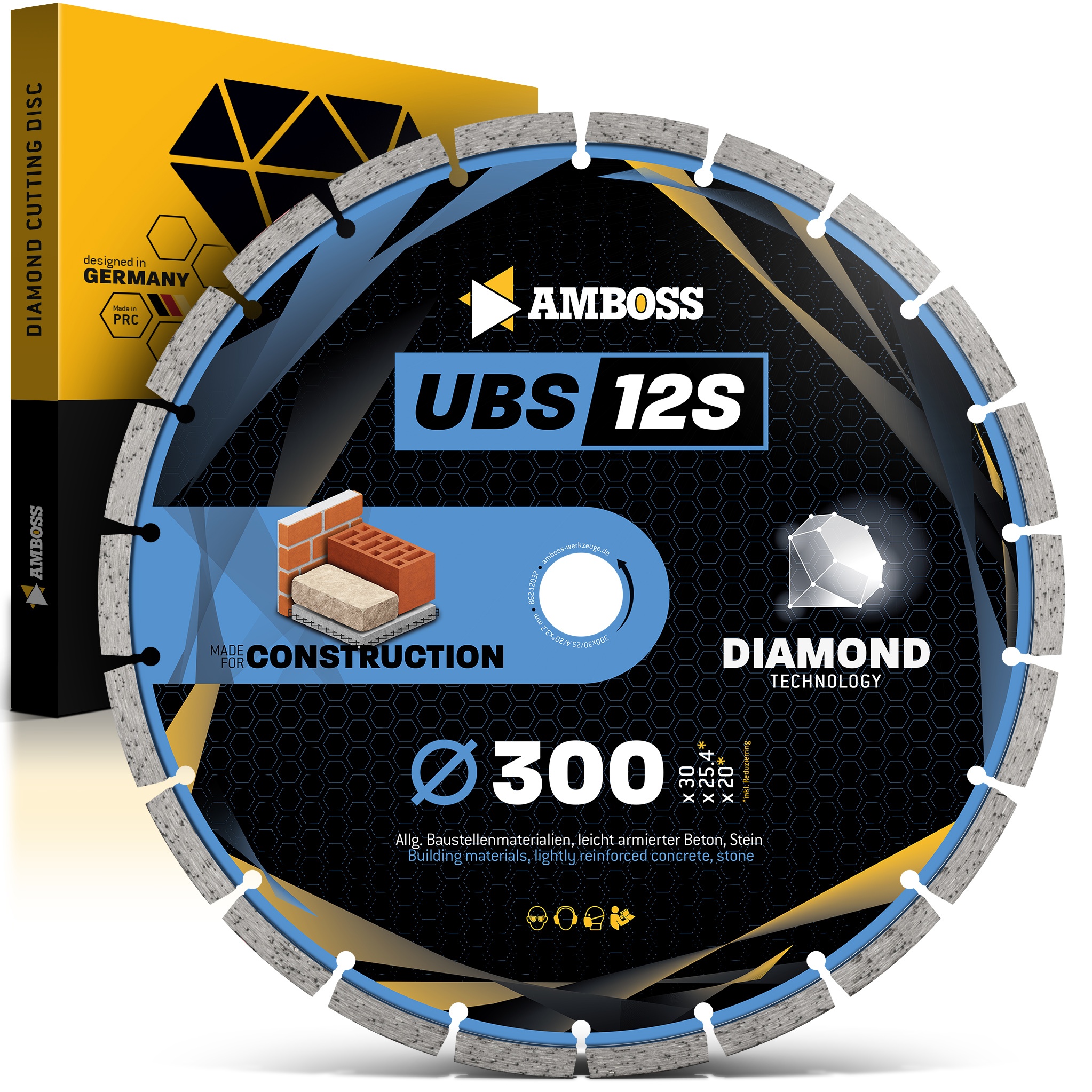 Amboss UBS 12S Diamant Trennscheibe - 300 x 3.2 x 30 Amboss UBS 12S Diamant Trennscheibe - 300 x 3.2 x 30