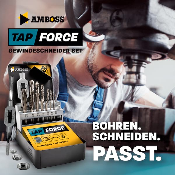 HSS Gewindeschneider Set M3-M12 mit Bohrern HSS Gewindeschneider Set M3-M12 mit Bohrern