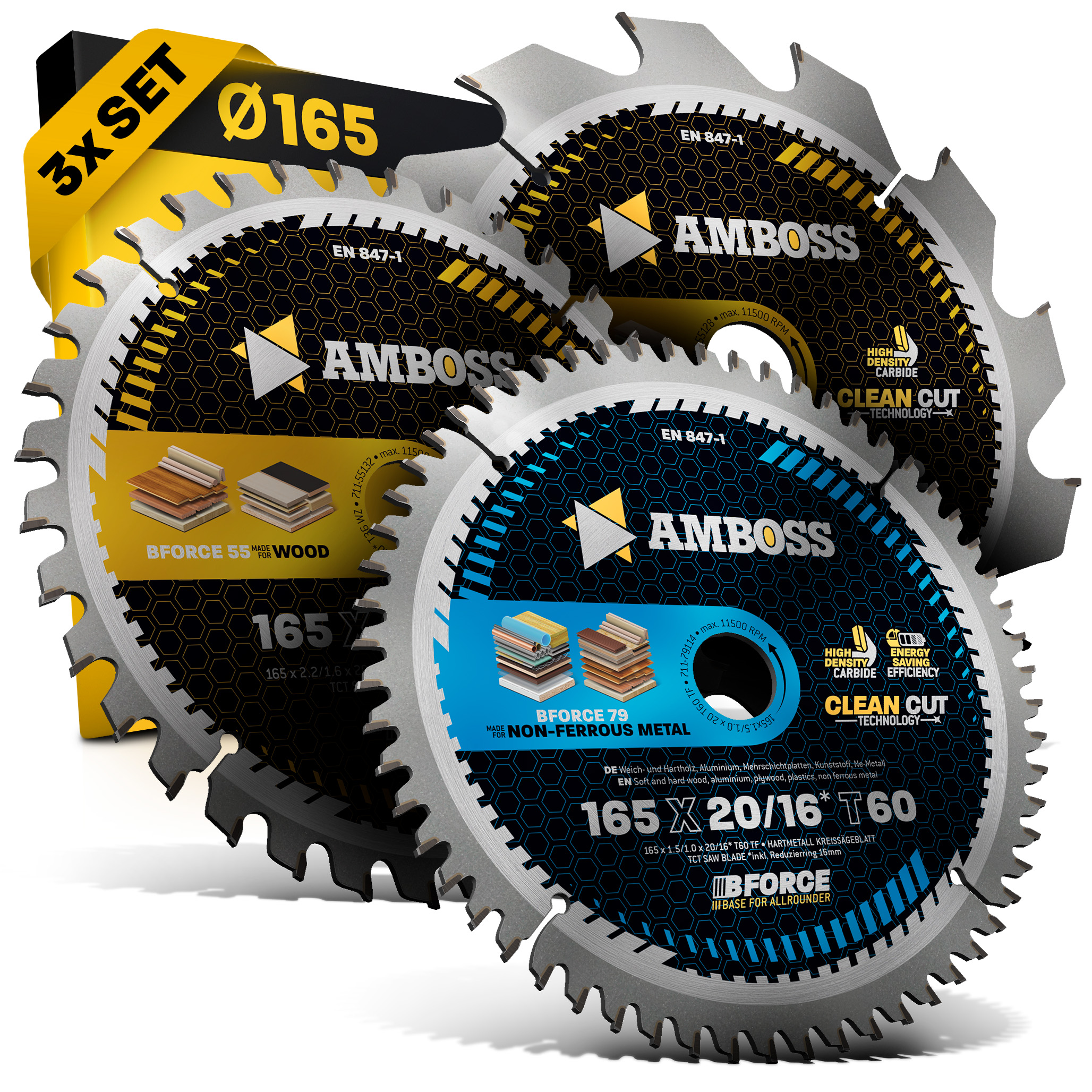 Ø165 Hand- Kreissägeblatt Set passend für Bosch GKS 165 GKS 55. Makita DHS630Z Ø165 Hand- Kreissägeblatt Set passend für Bosch GKS 165 GKS 55. Makita DHS630Z