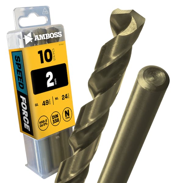 10 x HSS ECo SPEED Force Metallbohrer DIN 338 - Ø:2 mm