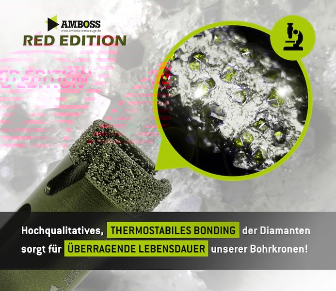 Amboss Red Edition Schleiffinger 20 mm