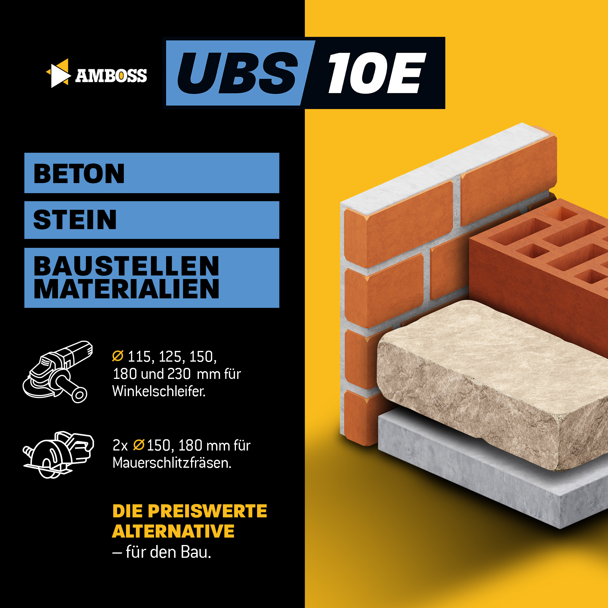 Amboss UBS 10E Diamant Trennscheibe - 125 x 2 x 22.2 Amboss UBS 10E Diamant Trennscheibe - 125 x 2 x 22.2
