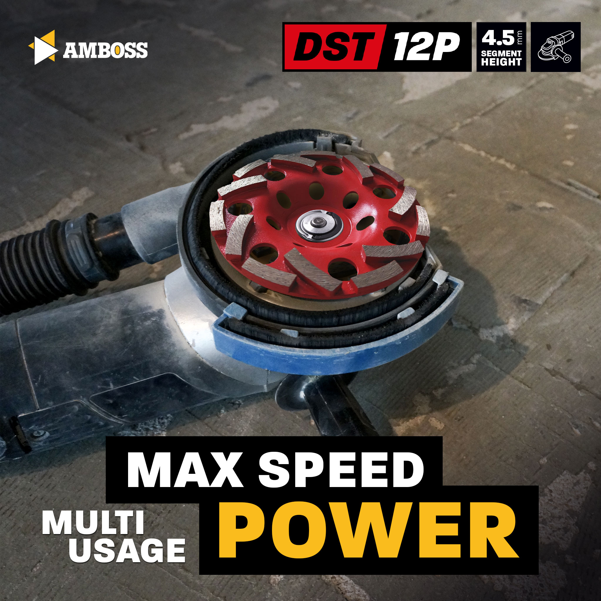Amboss DST 12P Diamant Schleiftopf Ø 125 mm x  22.23