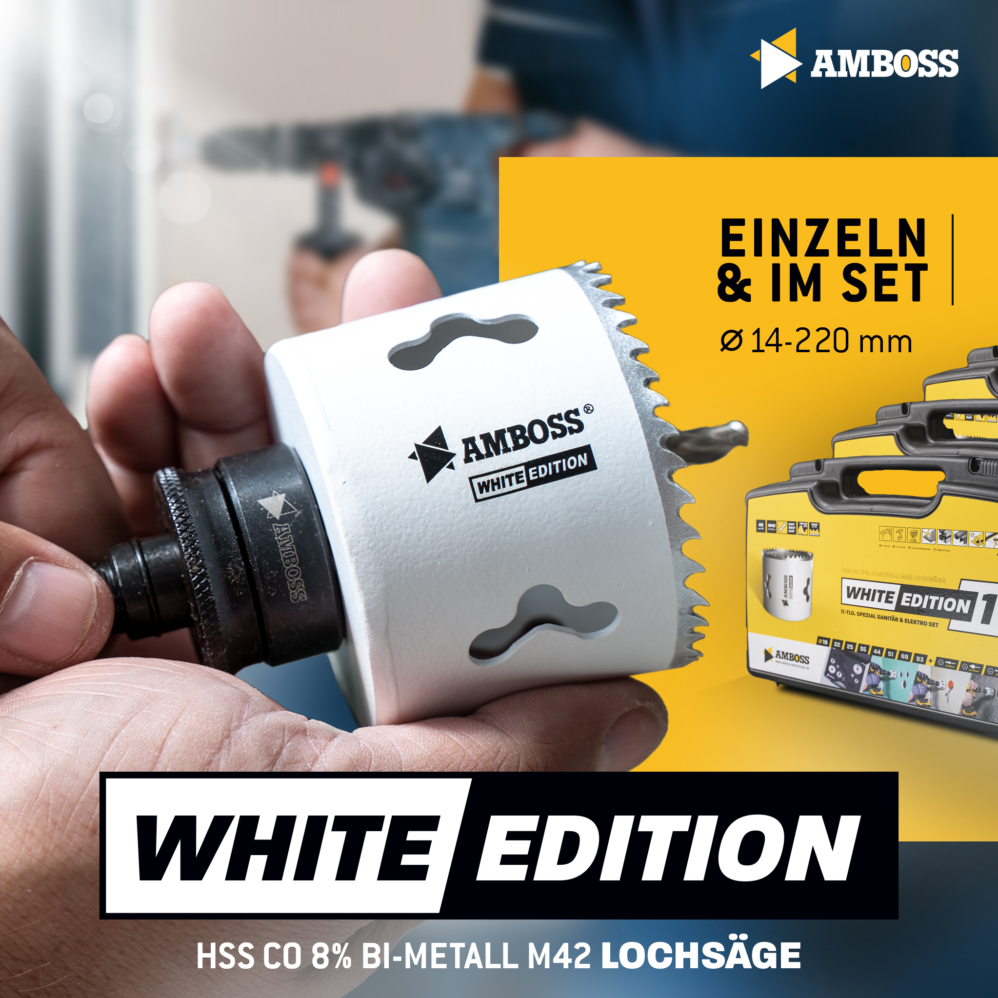 HSS M42 Amboss Lochsäge Ø 51 mm (ohne Aufnahme) HSS M42 Amboss Lochsäge Ø 51 mm (ohne Aufnahme)
