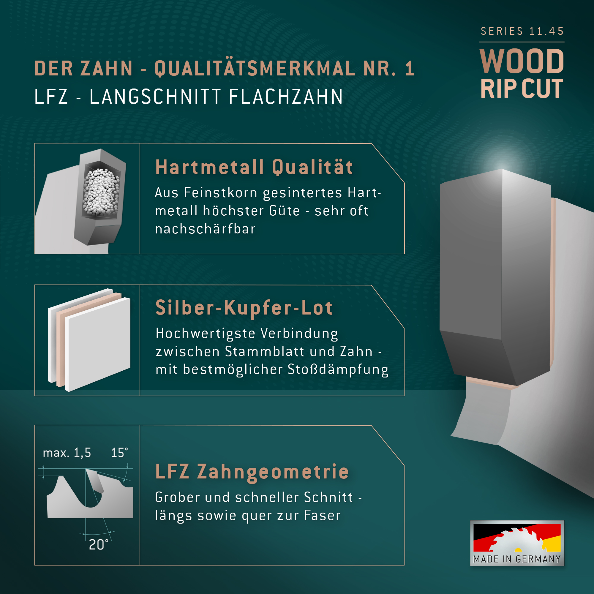 HM Kreissägeblatt - 700 x 6/4.5 x 30 Z=42 LF HM Kreissägeblatt - 700 x 6/4.5 x 30 Z=42 LF