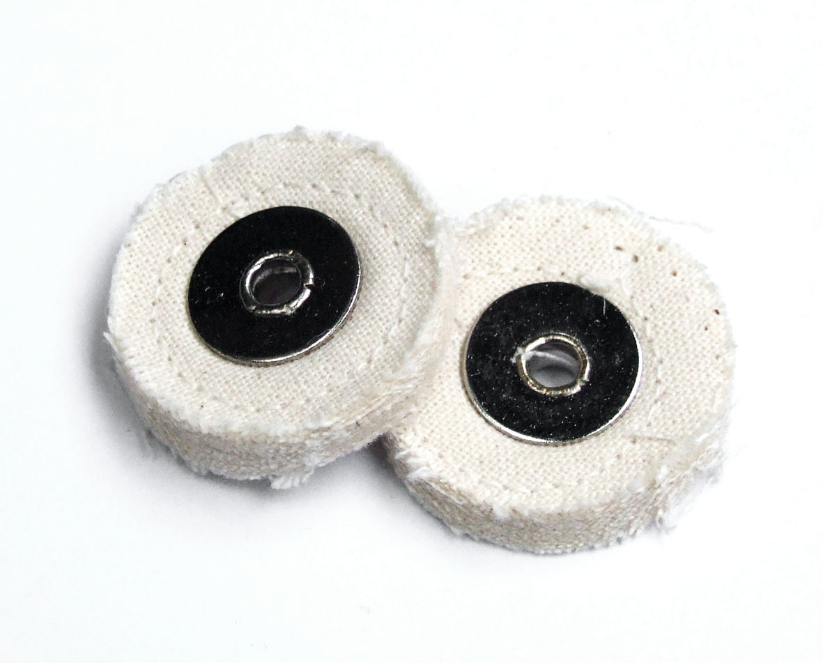 Polierscheibenset 2-tlg Ø 25mm für Dremel
