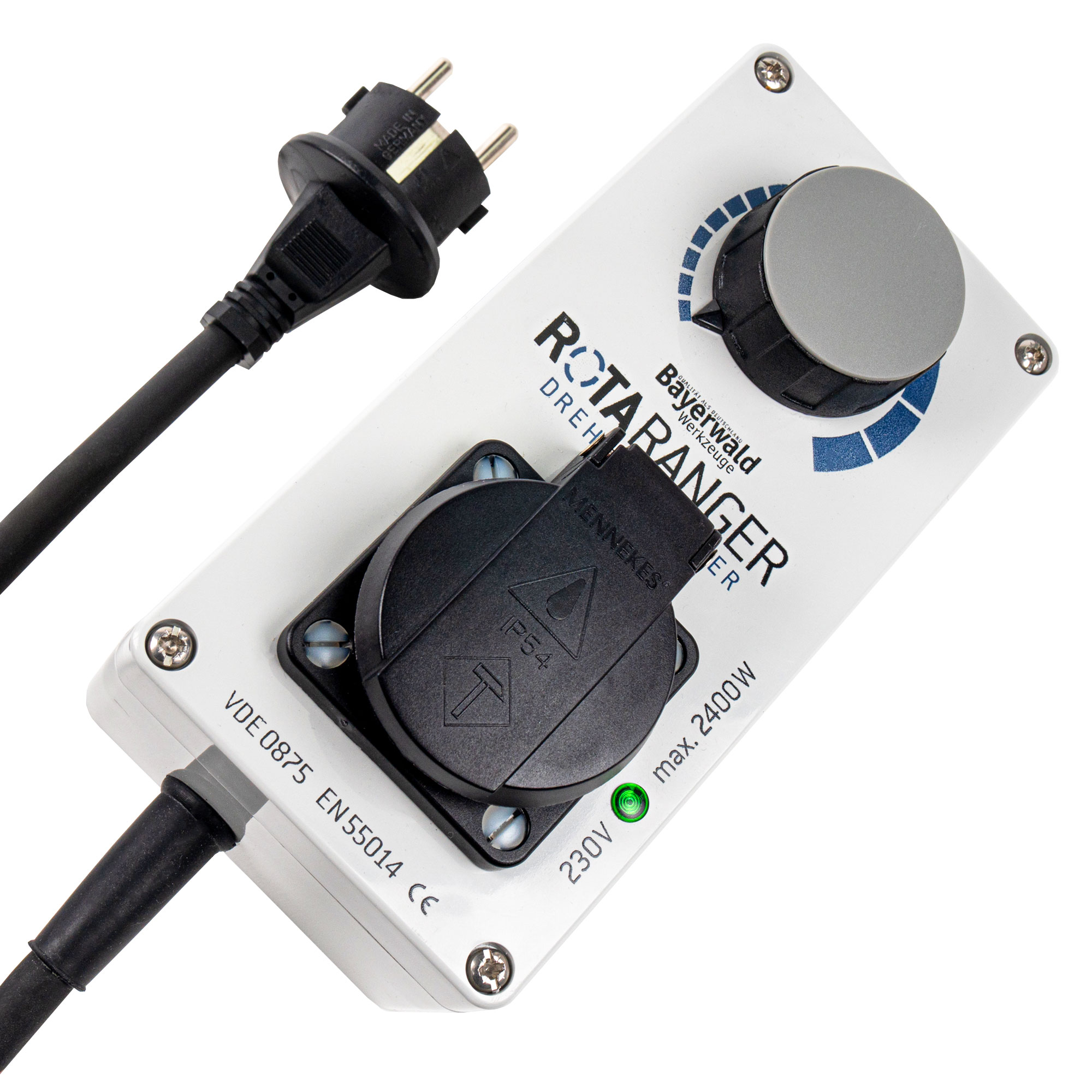 Elektronischer Drehzahlregler - 230 V bis 2400 W - Bayerwald Rotaranger Elektronischer Drehzahlregler - 230 V bis 2400 W - Bayerwald Rotaranger