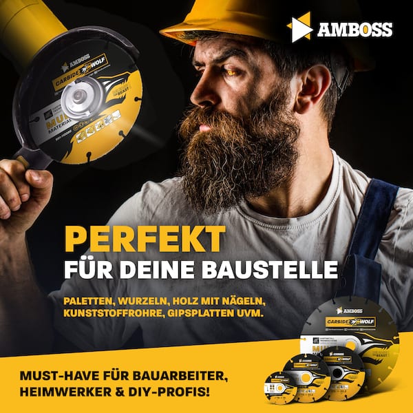 Amboss Carbide Wolf HM Trennscheibe - 115 x 1.2 x 22.2 Amboss Carbide Wolf HM Trennscheibe - 115 x 1.2 x 22.2